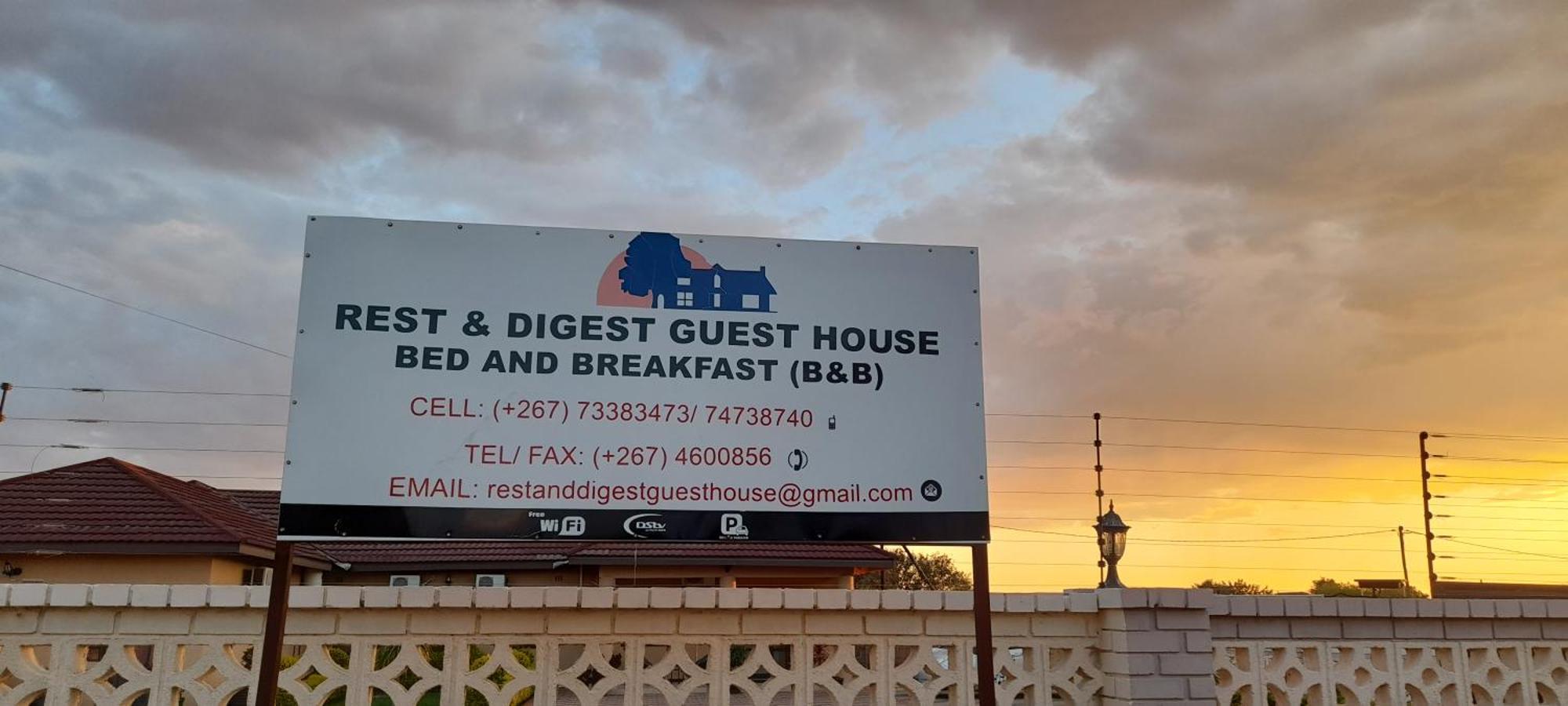 Rest & Digest Bed & Breakfast Serowe Exterior photo